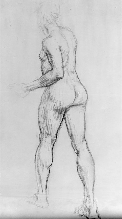 Study of a nude woman by Isaac Rosenberg